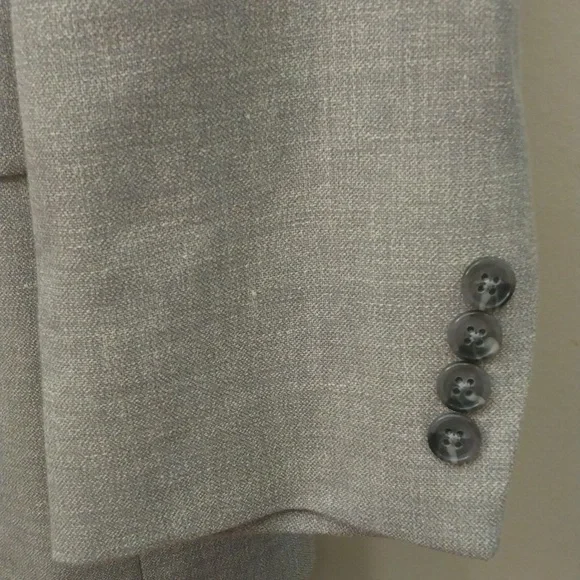 Jos. A. Bank Pale Gray Linen/Wool Summer Sport Jacket 42R